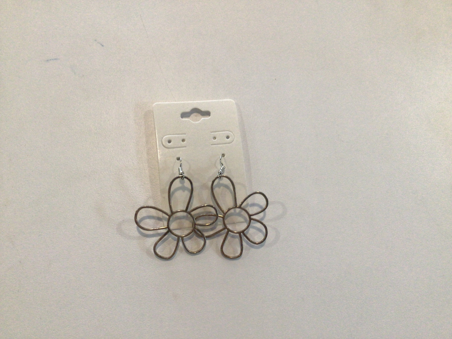 Metal flower earrings