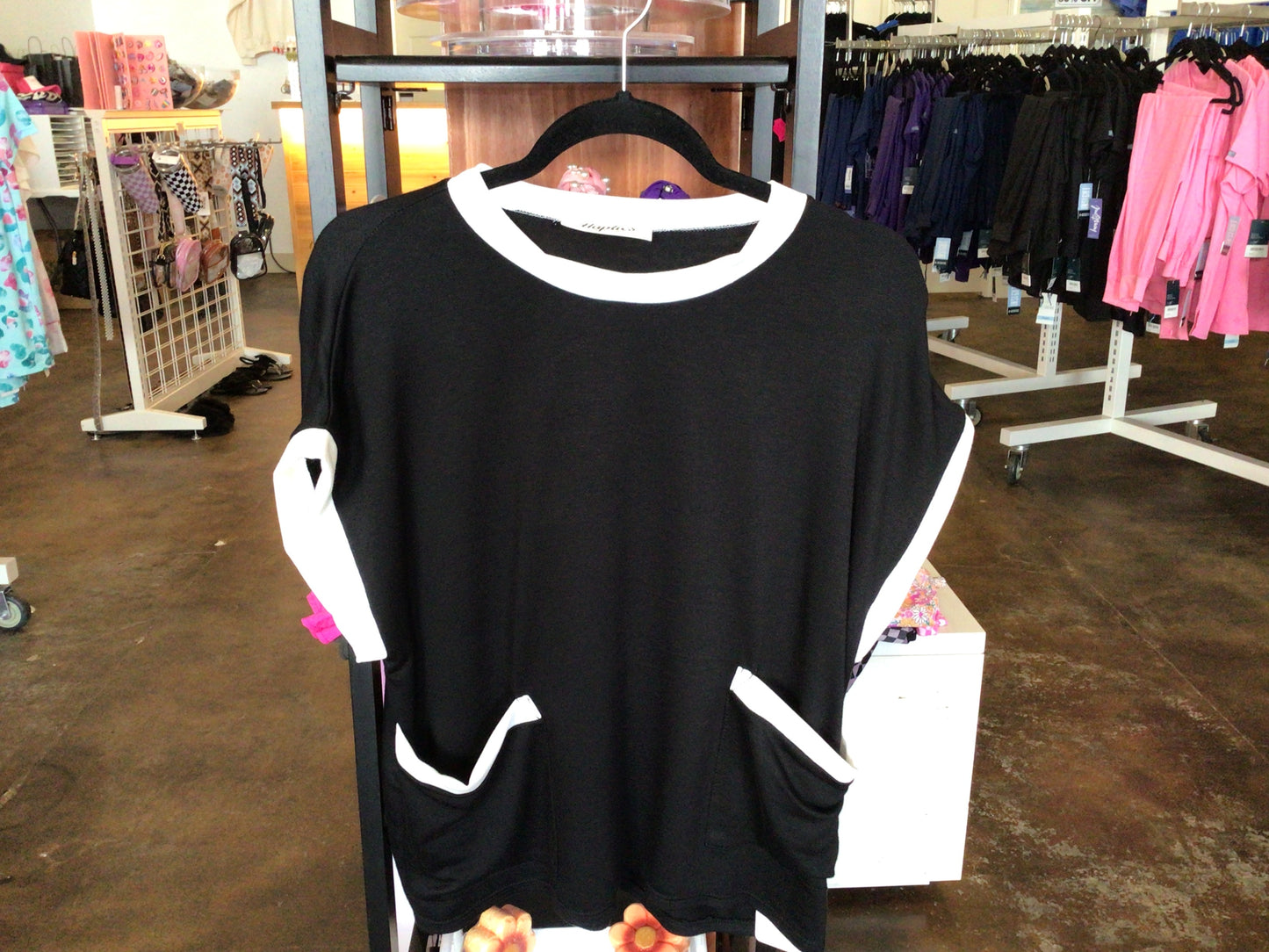 Black Top with White Trim