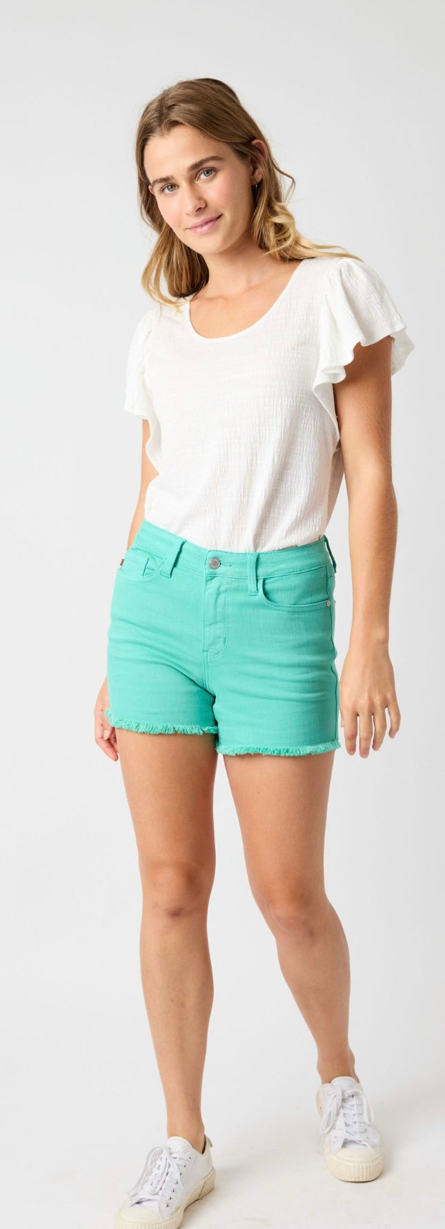 Teal Judy Blues Shorts