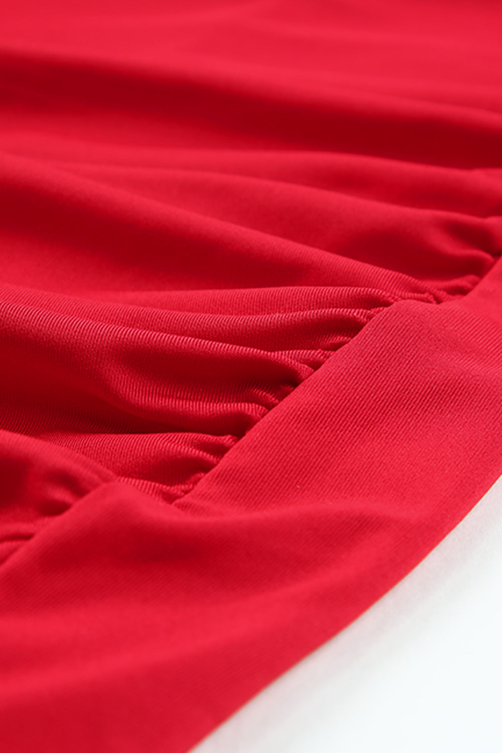 Fiery Red Halter Neck Wrapped Mini Bodycon Dress