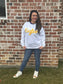Eagles yarn embroidery sweatshirt
