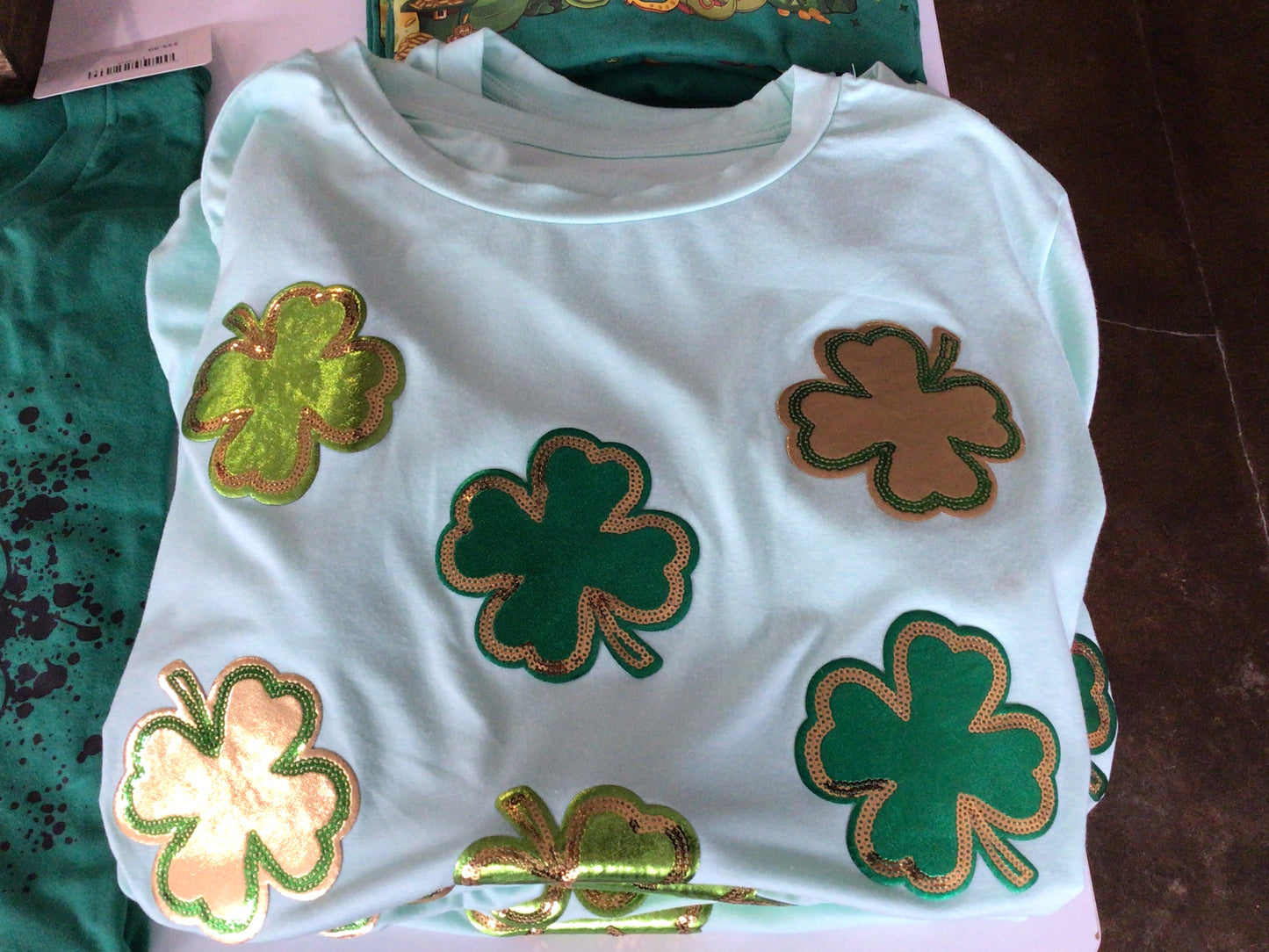 St Patrick’s clover shirt