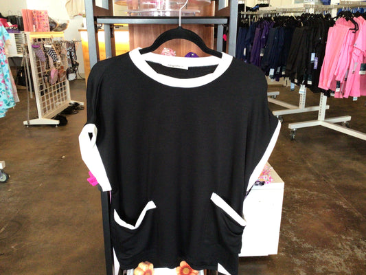 Black Top with White Trim
