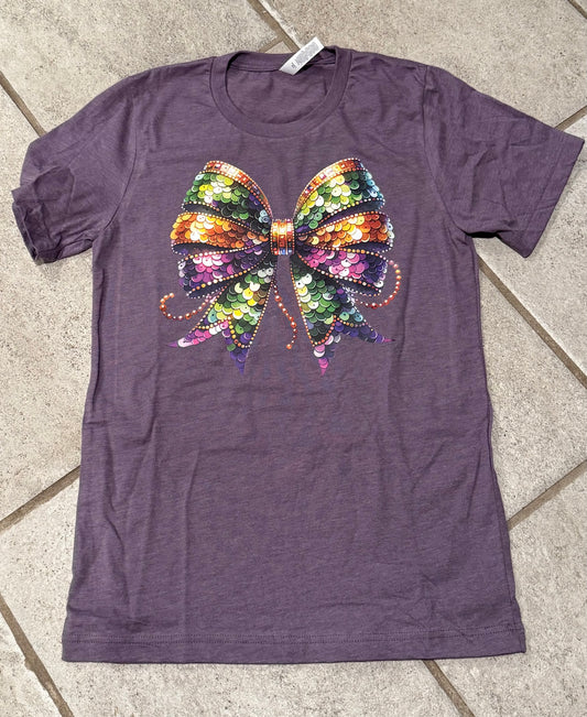 Mardi Gras Bow Tee