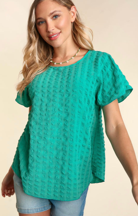 Teal Squared Tee