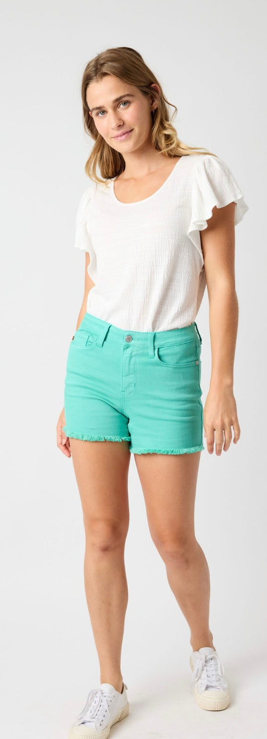 Teal Judy Blues Shorts