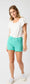 Teal Judy Blues Shorts