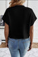 Black Flower Sweater Tee