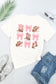 White Western Hat Boots and Bows Tee