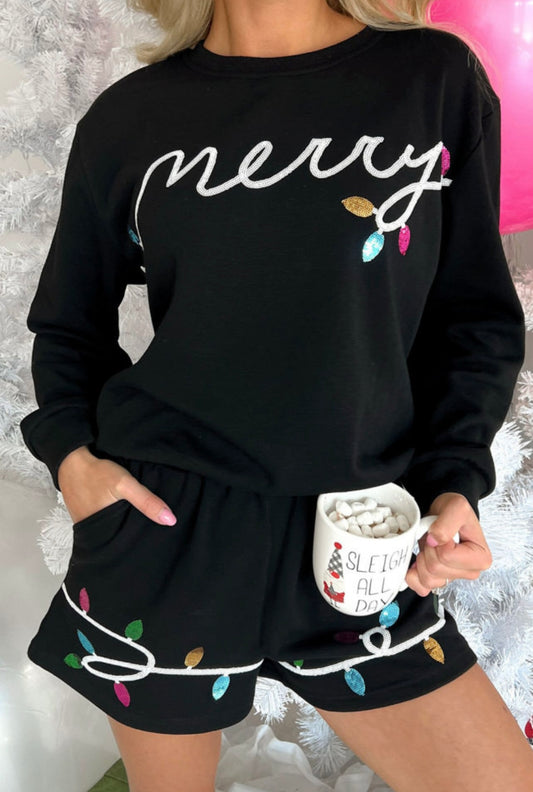 Christmas Lights Pajama Set
