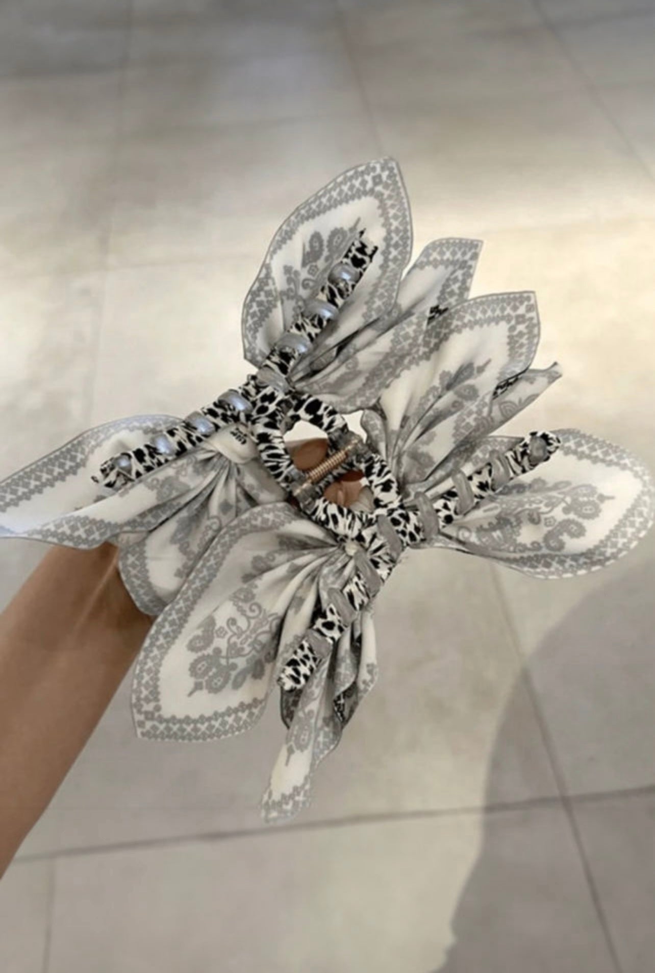 Paisley Bow Clip