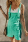 Mint Green Knotted French Terry Rompers