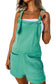 Mint Green Knotted French Terry Rompers