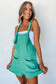 Mint Green Knotted French Terry Rompers